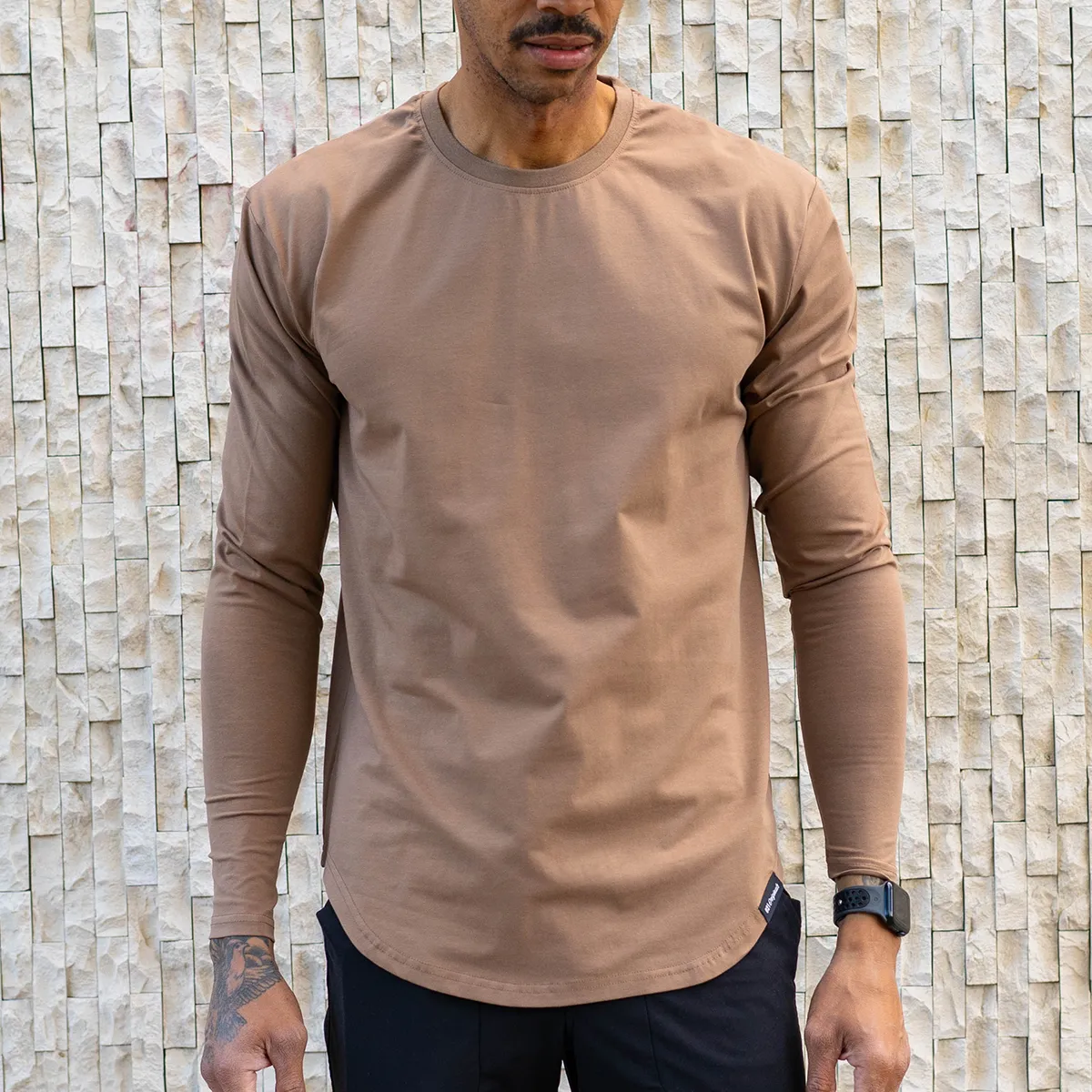 021 ESSENTIAL DROP-CUT LONG SLEEVE - ASH
