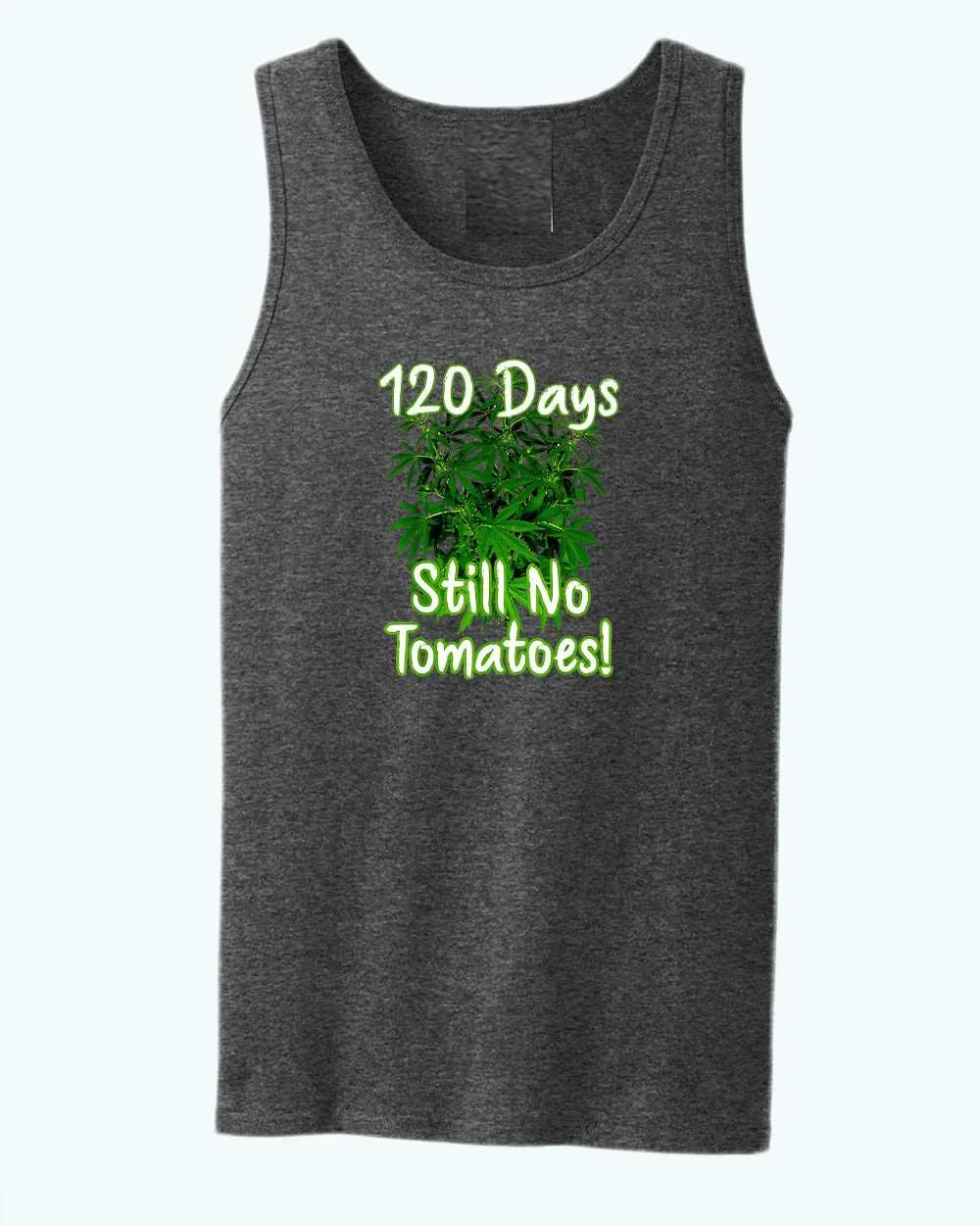 120 days still no tomatoes tank top
