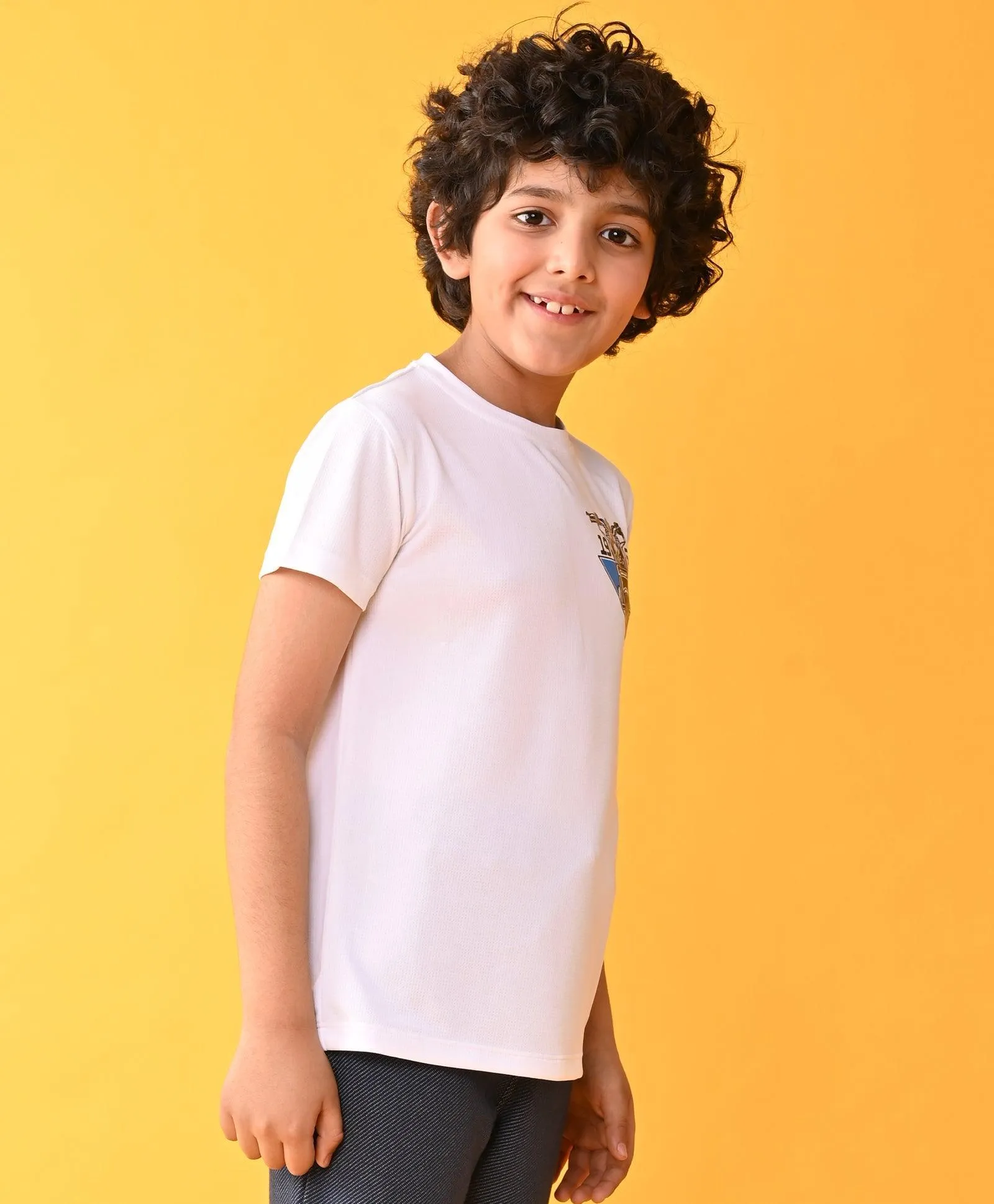 1965 BIKER SPORTY SHORT SLEEVE T-SHIRT - WHITE