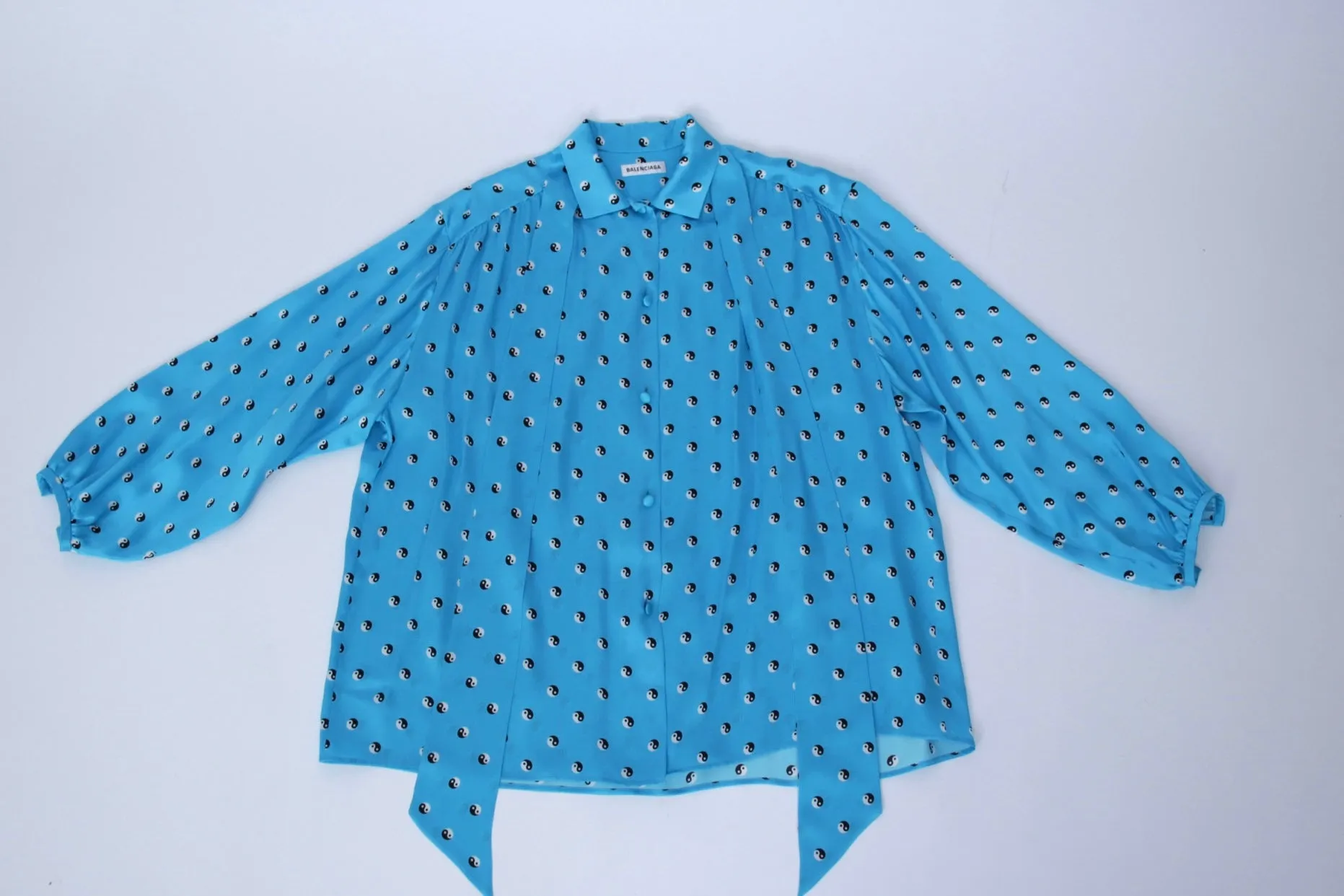 2020 Balenciaga Yin Yang Print Shirt
