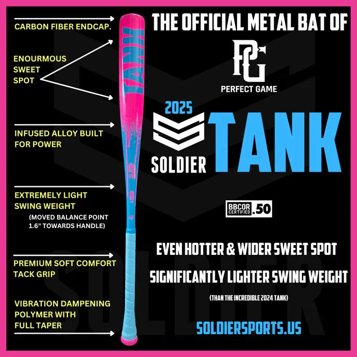 2025 Soldier Sports Tank SSBB25TANK BBCOR Baseball Bat