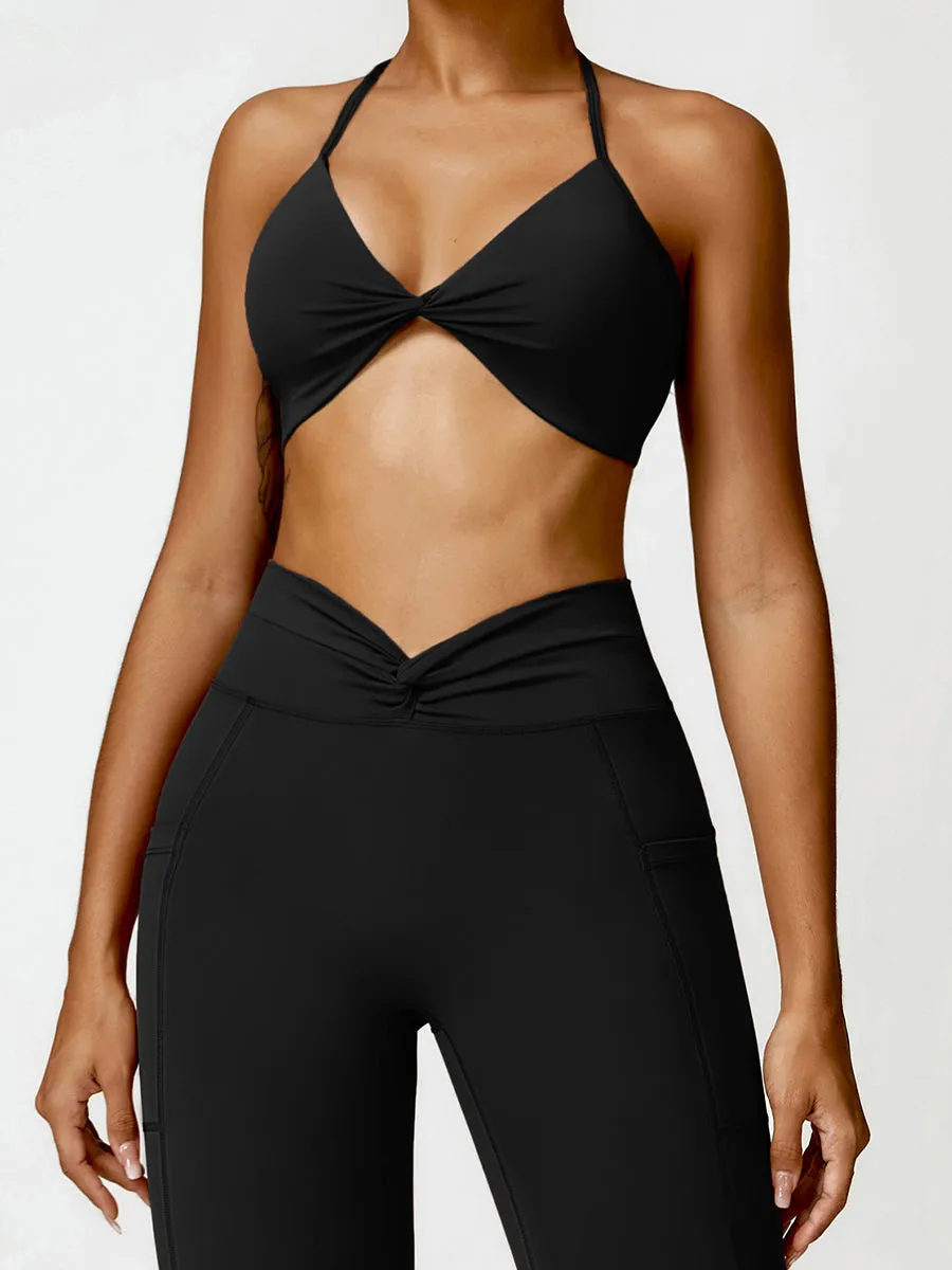 2pcs Sports Bras Skin-Friendly Sports Set Workout Set Fitness Yoga Suit