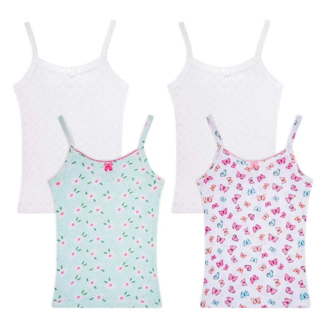 4 Pack Girls Camisoles