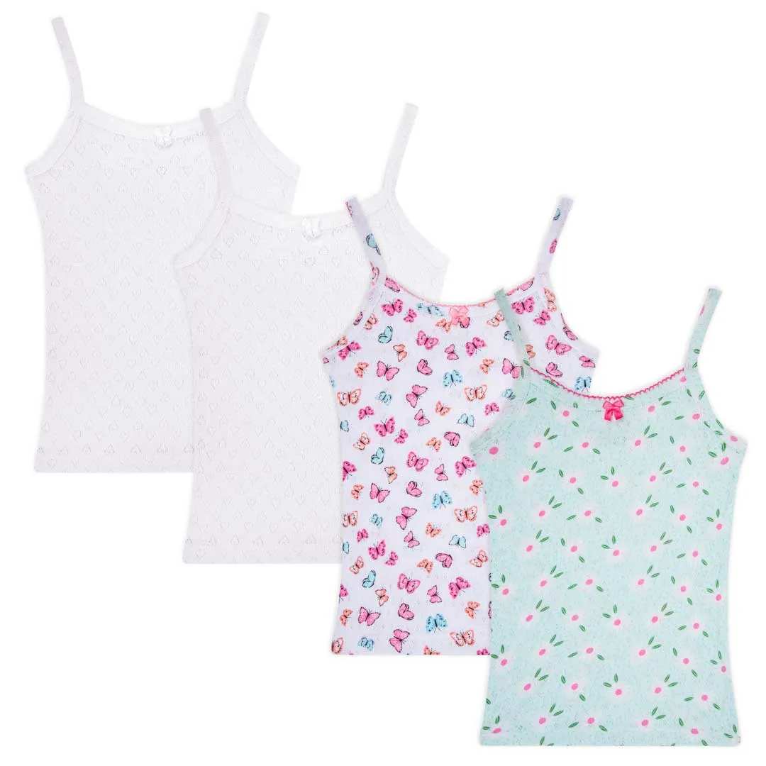 4 Pack Girls Camisoles
