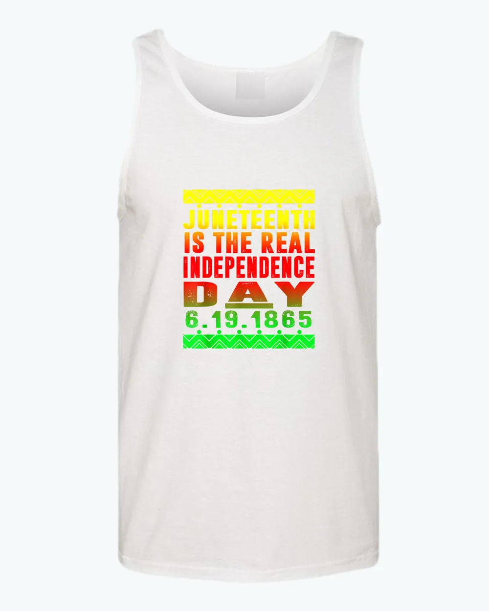 6-19-1865 real independence day tank top