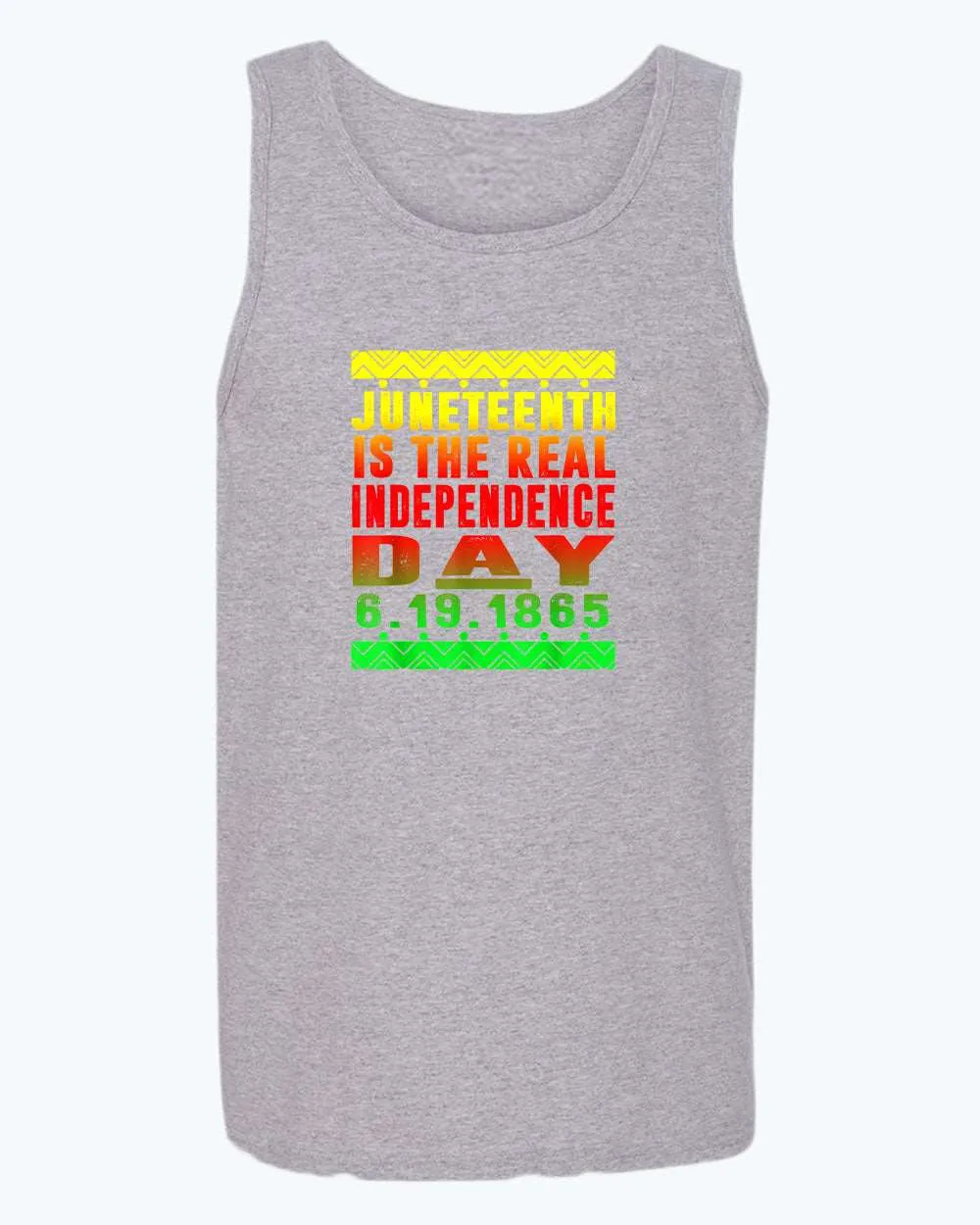 6-19-1865 real independence day tank top