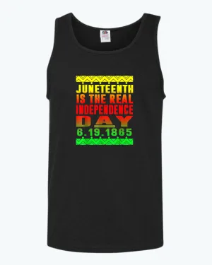 6-19-1865 real independence day tank top