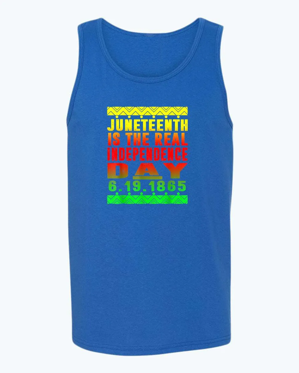 6-19-1865 real independence day tank top