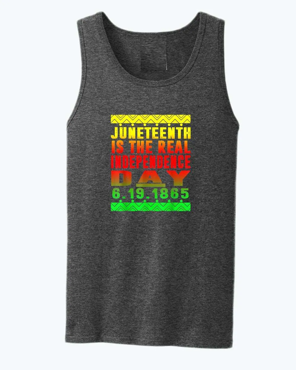 6-19-1865 real independence day tank top