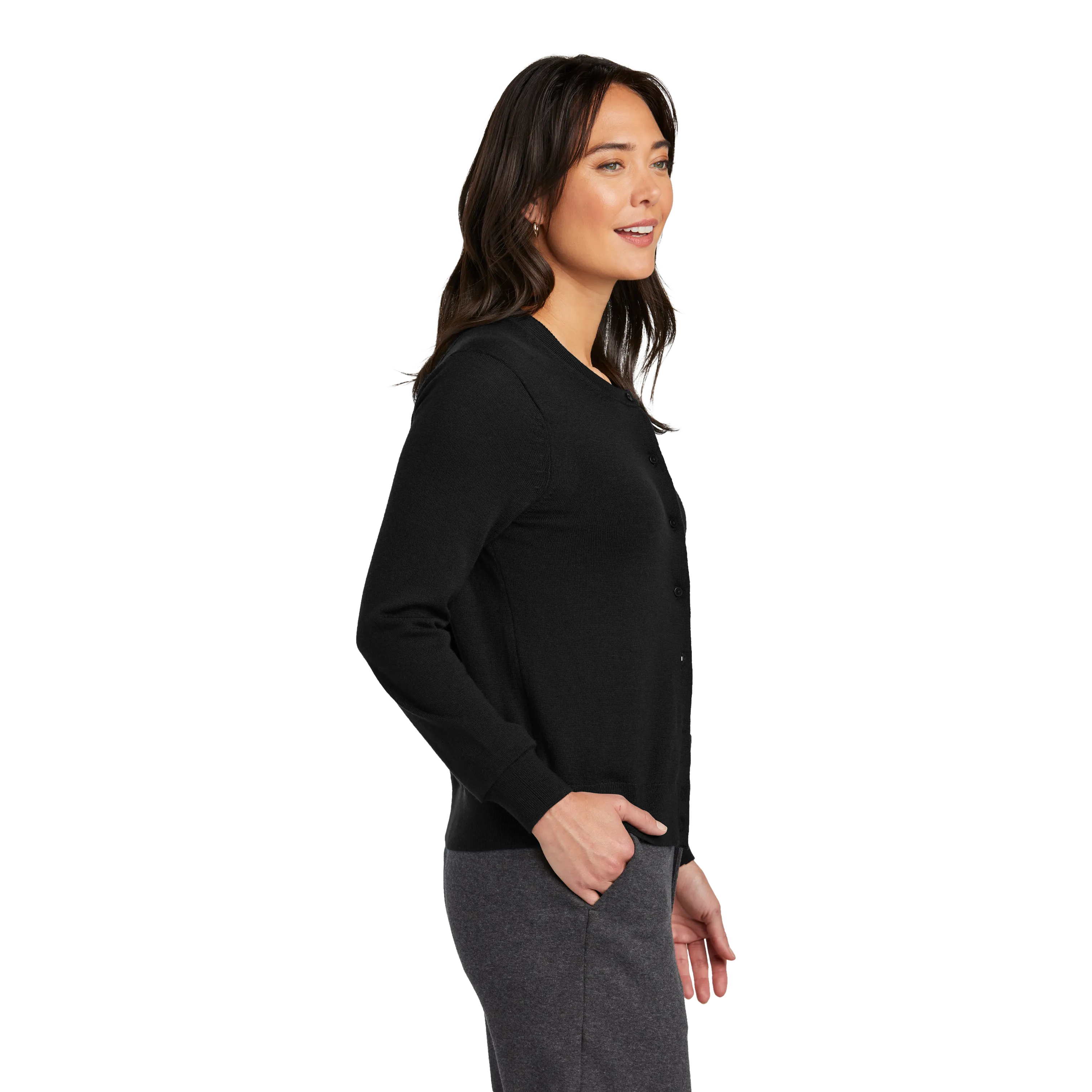 A2334 Women's Washable Merino Cardigan Sweater