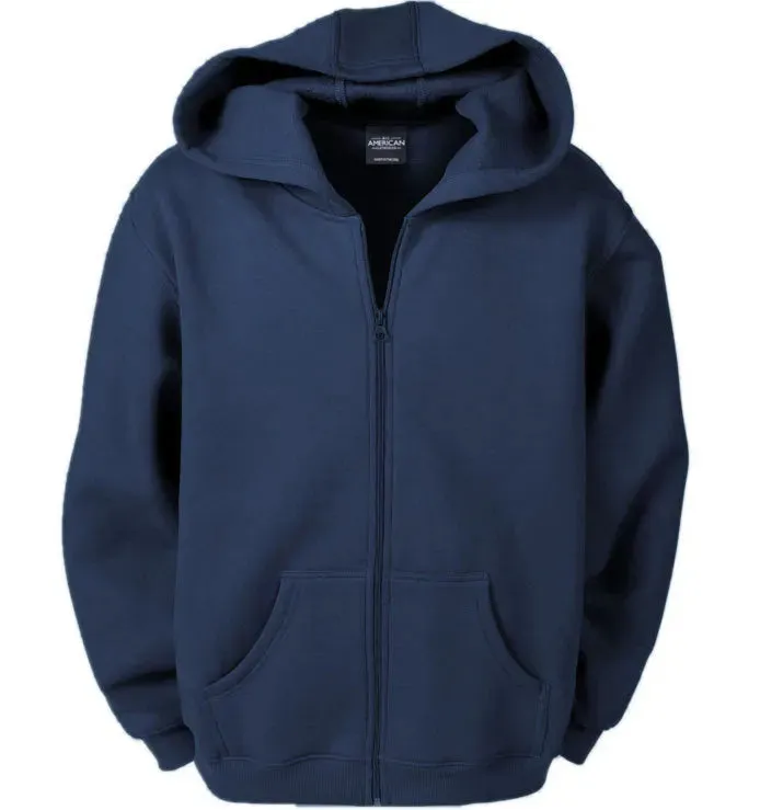 All American Clothing Co. - Full Zip Hooded Sweatshirt