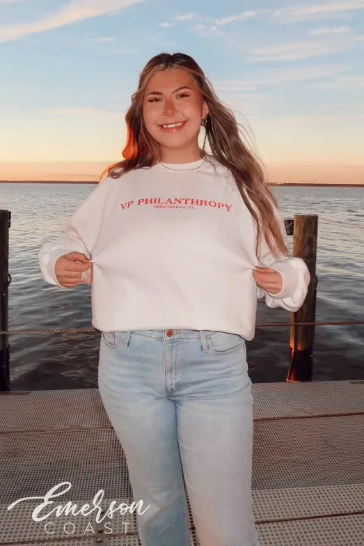 Alpha Chi Omega Exec Team Sweatshirts