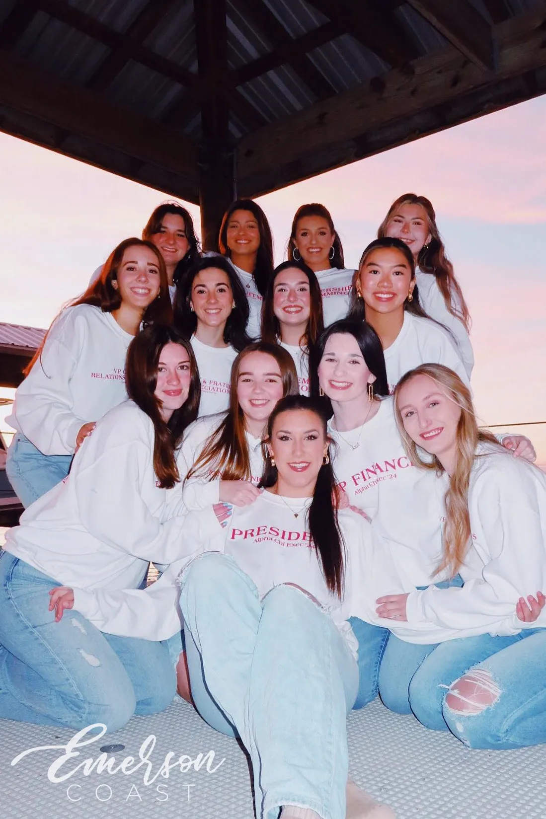 Alpha Chi Omega Exec Team Sweatshirts