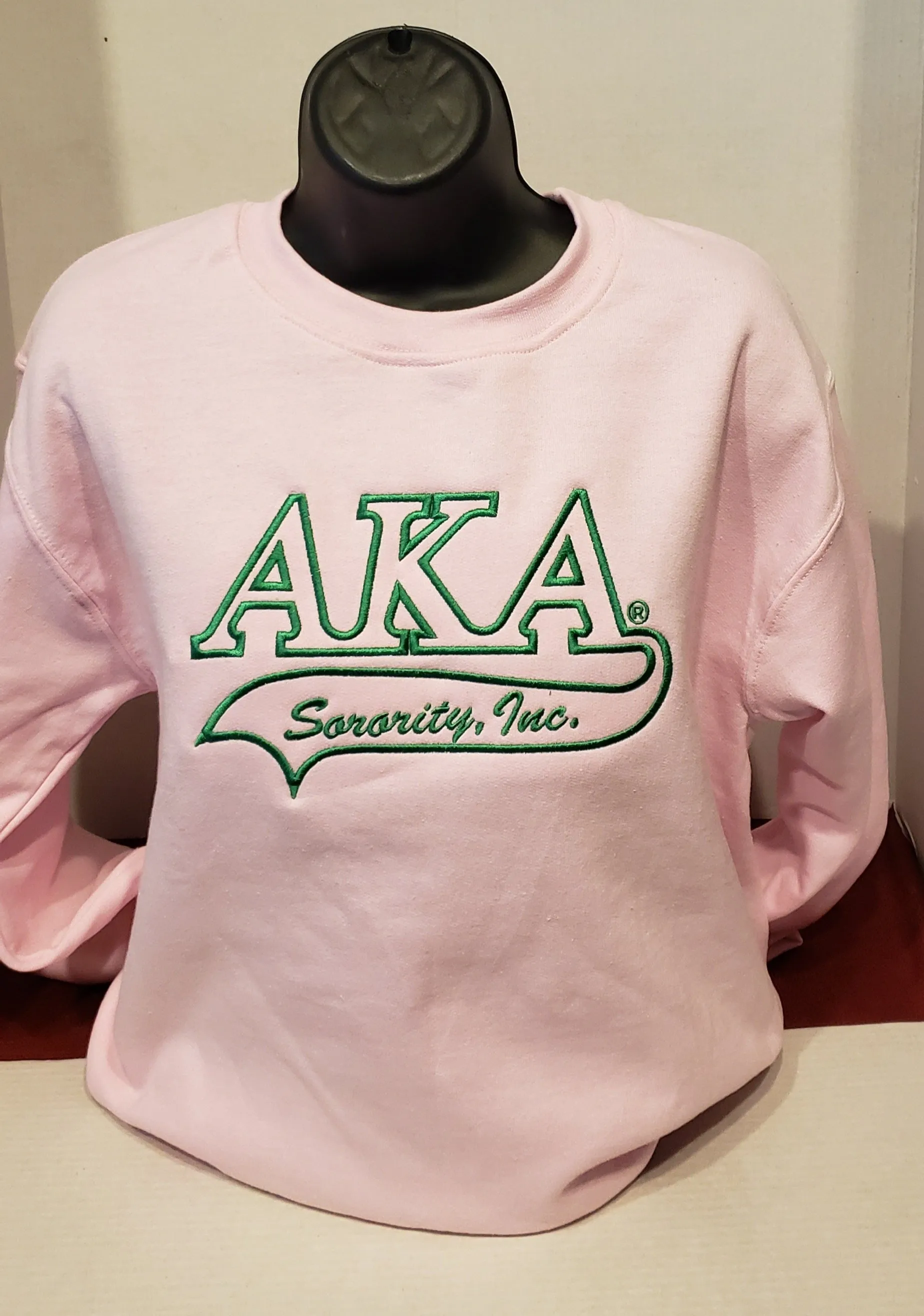 ALPHA KAPPA ALPHA CREWNECK SWEATSHIRT Green(Tail Design)