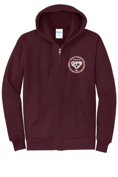 Andrew Avenue Youth and Adult Full Zip Hooded Sweatshirt