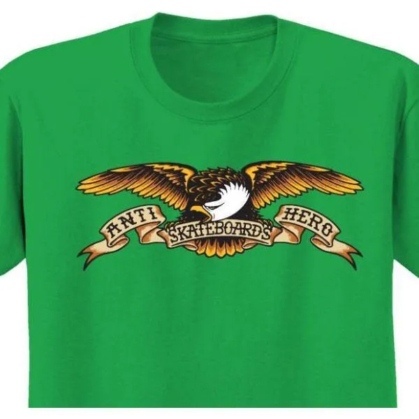 Anti Hero Eagle Tee Kelly Green