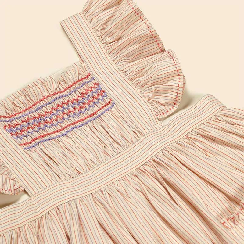 Apolina - Bessie pinafore dress - Cazan Stripe