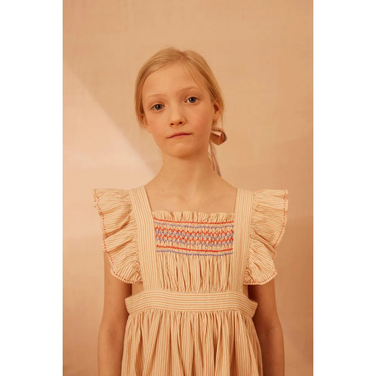 Apolina - Bessie pinafore dress - Cazan Stripe