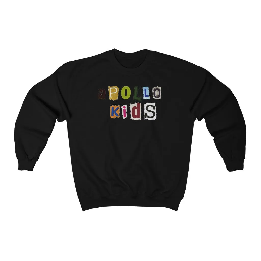 Apollo Kids Newspaper Crewneck Sweatshirt