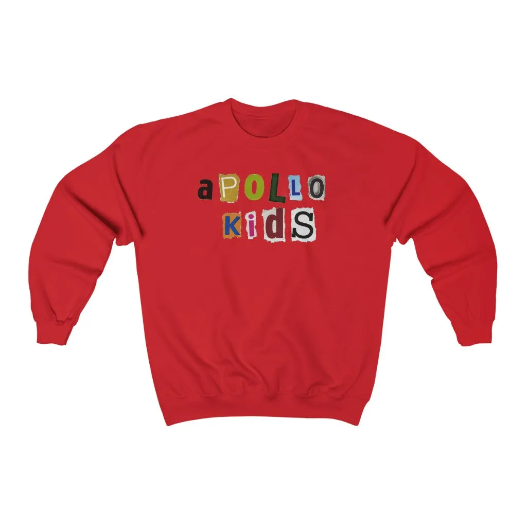 Apollo Kids Newspaper Crewneck Sweatshirt