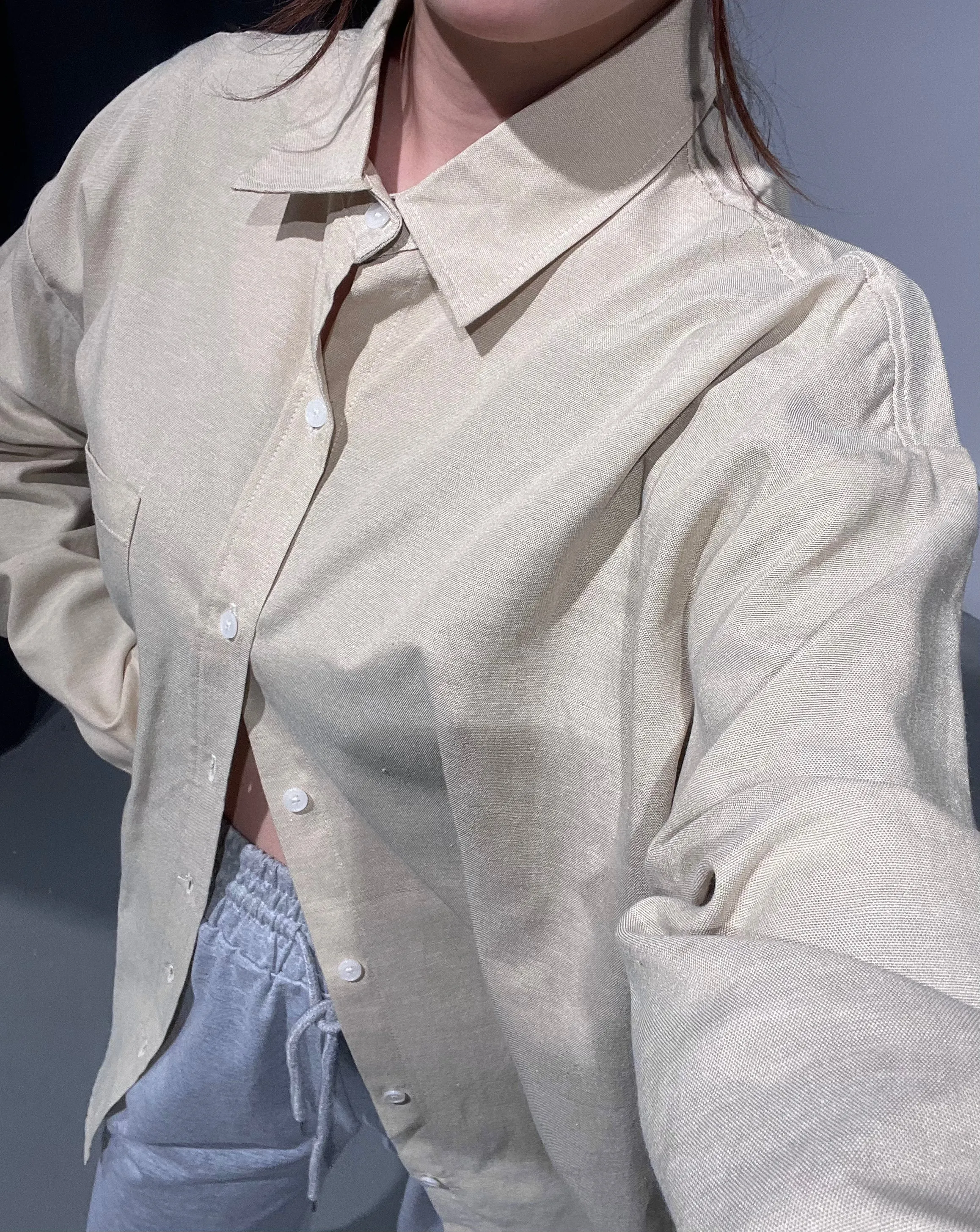 Apron Oxford Cotton Shirt