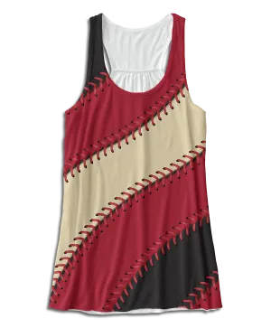 Arizona Baseball Stitches Racerback Tank Top
