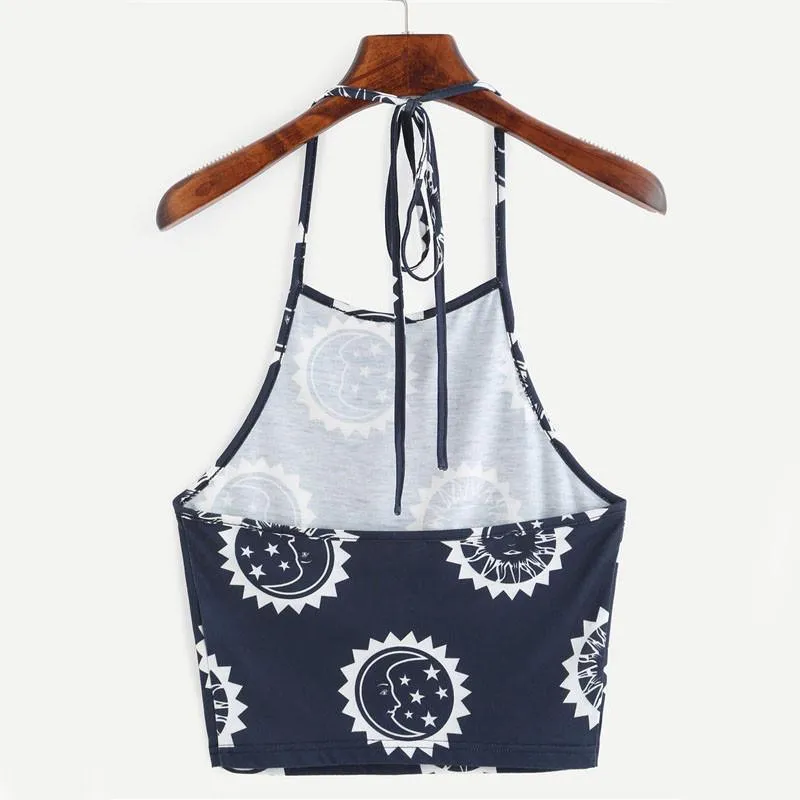Backless Crop Tank Top