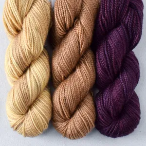 Backsplash Set: Sugilite, Sweet Chocolate, Sandy Cove - Toe Trio