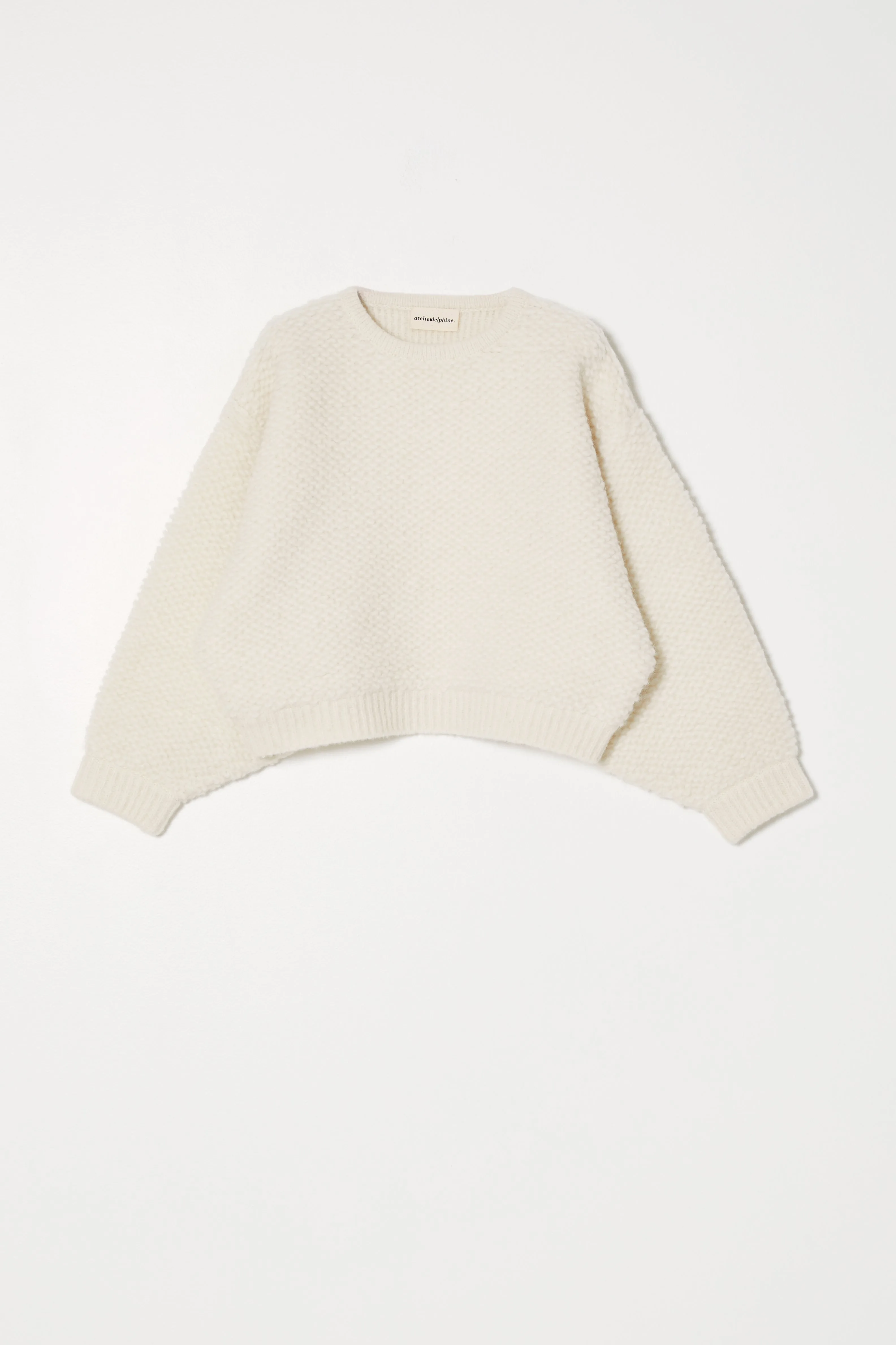 BALLOON SLEEVE SWEATER IN FRENCH TERRY