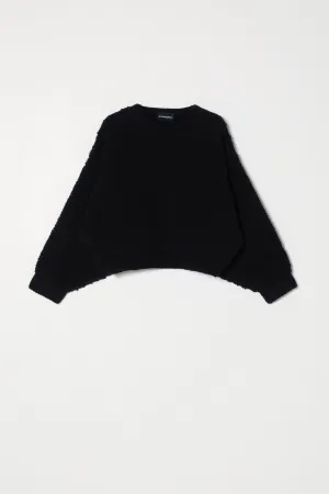 BALLOON SLEEVE SWEATER IN FRENCH TERRY