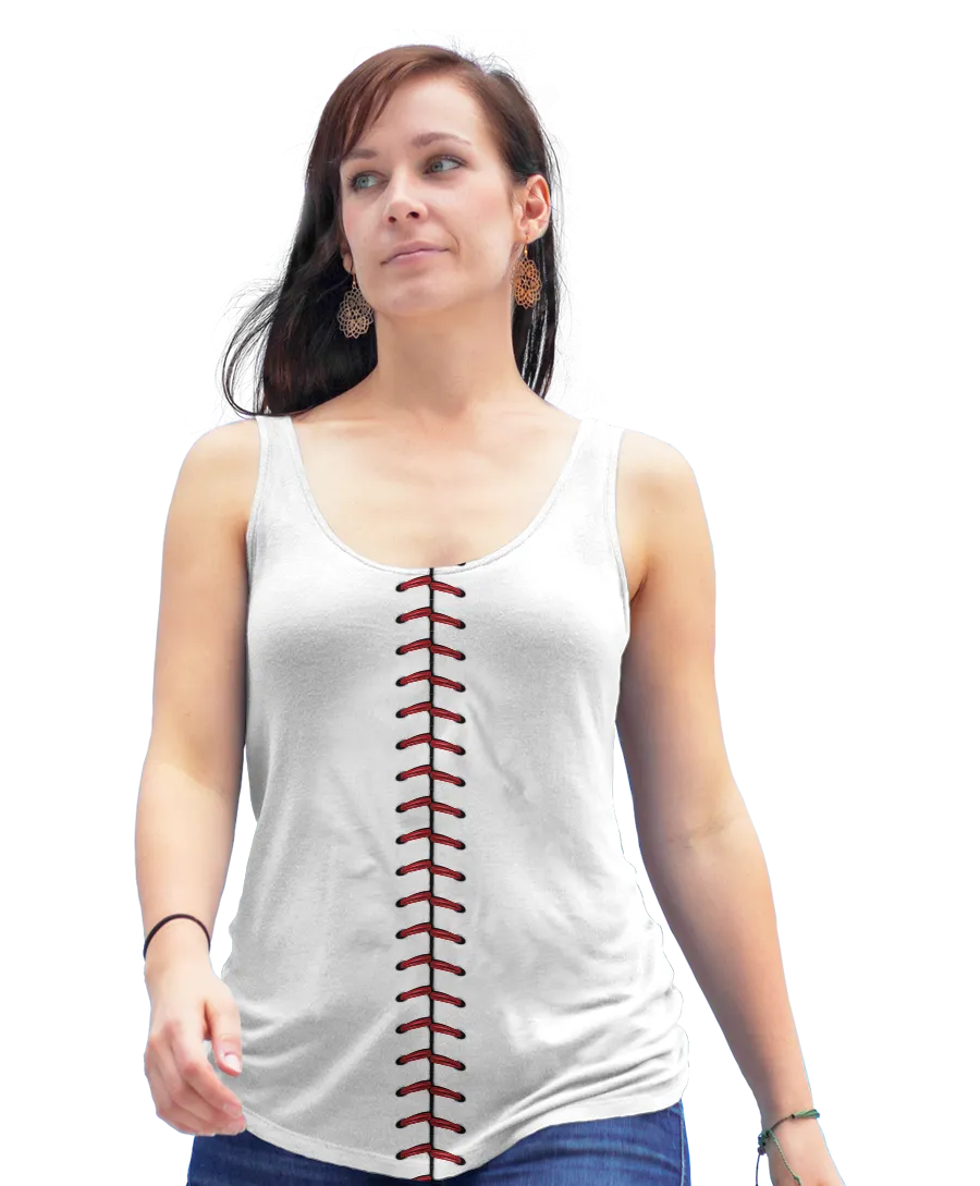 Baseball Side Stitch Racerback Tank Top