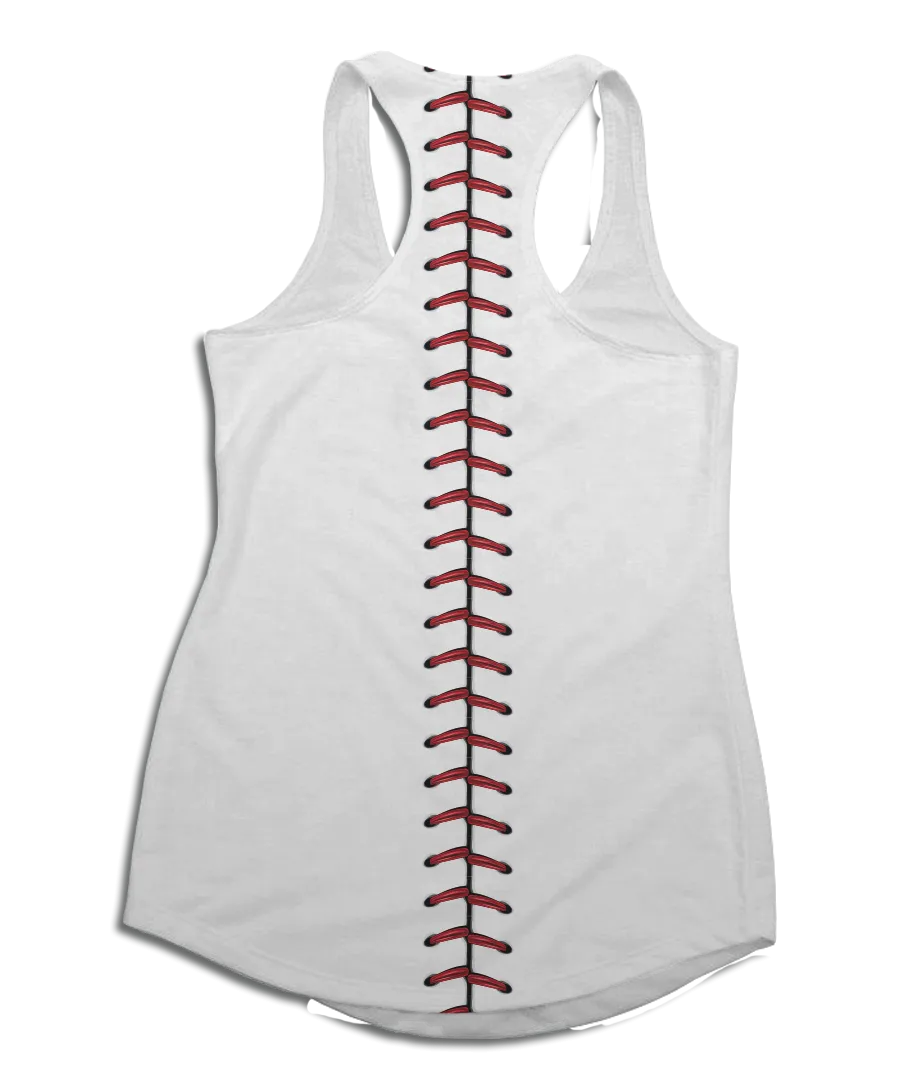 Baseball Side Stitch Racerback Tank Top