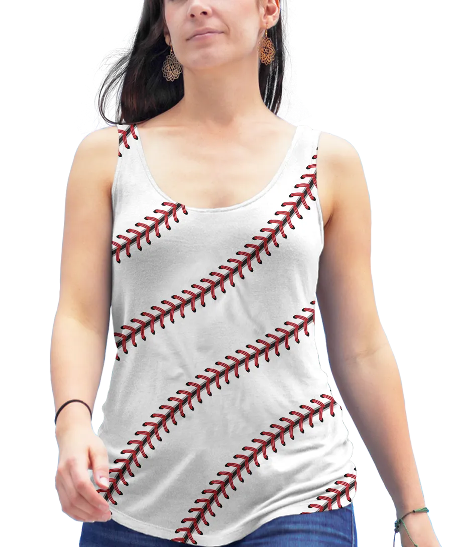 Baseball Stitch Racerback Tank Top