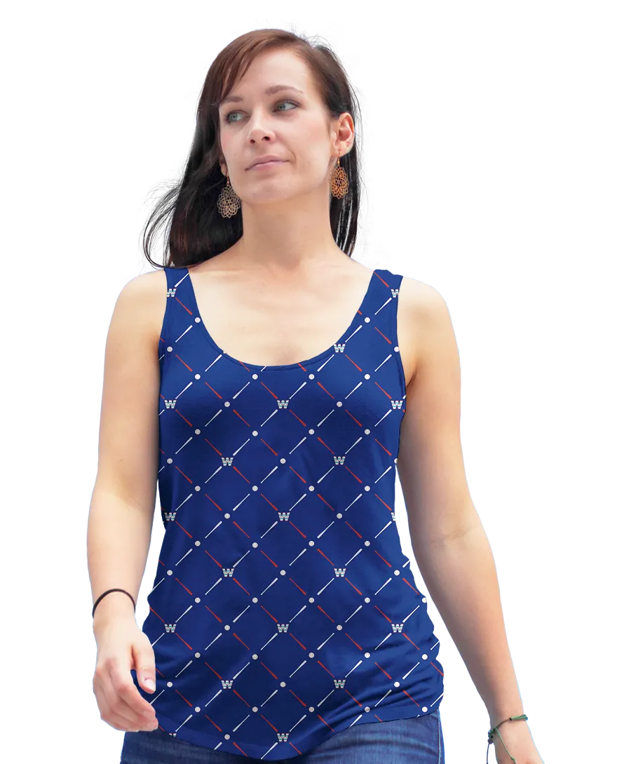 Bats Balls The W Racerback Tank Top