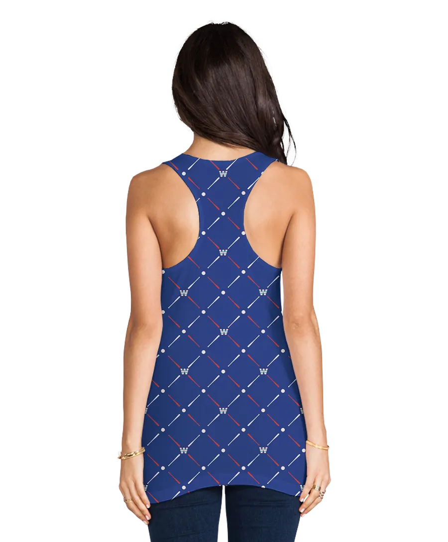 Bats Balls The W Racerback Tank Top