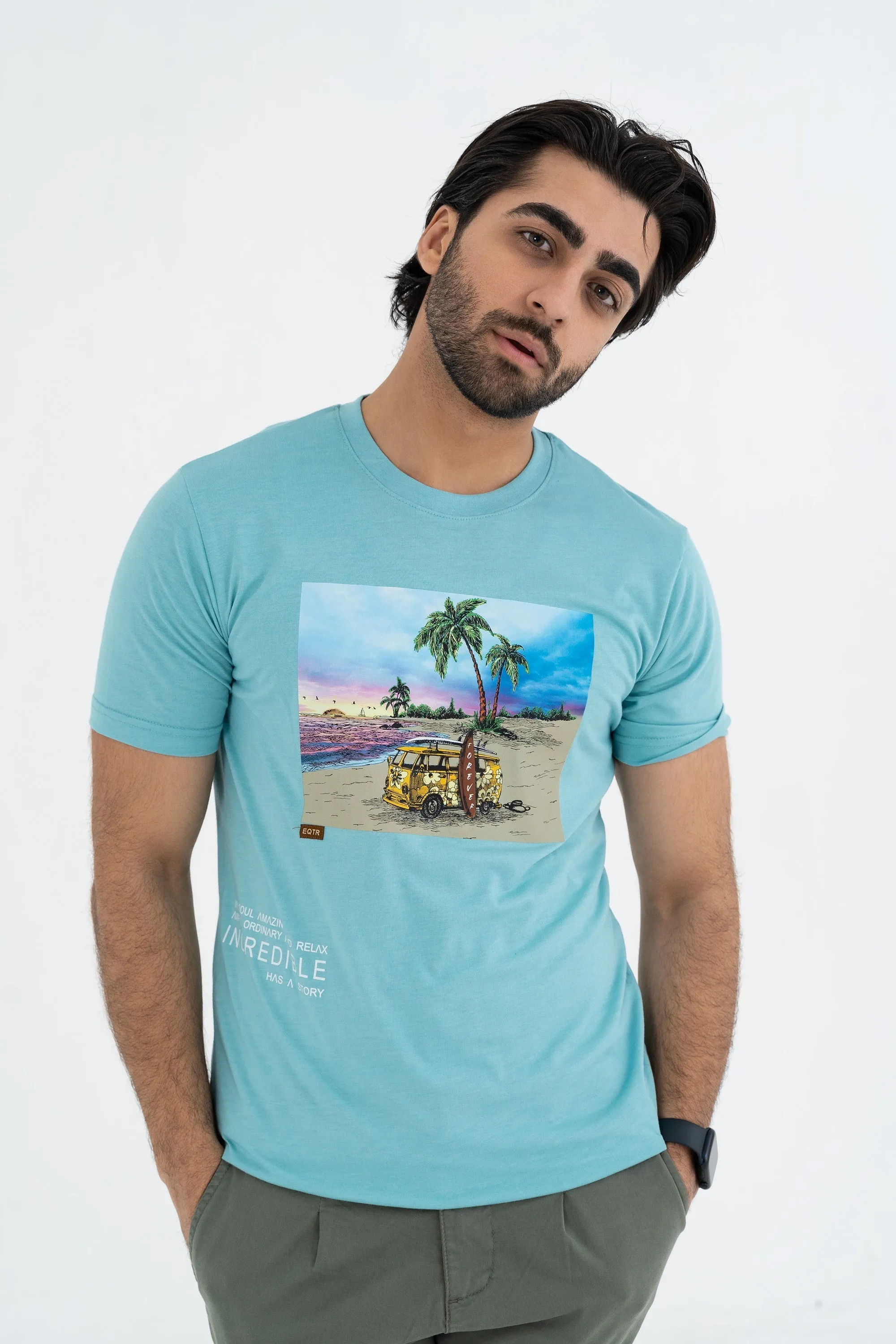 Beachy Sky Blue Tee