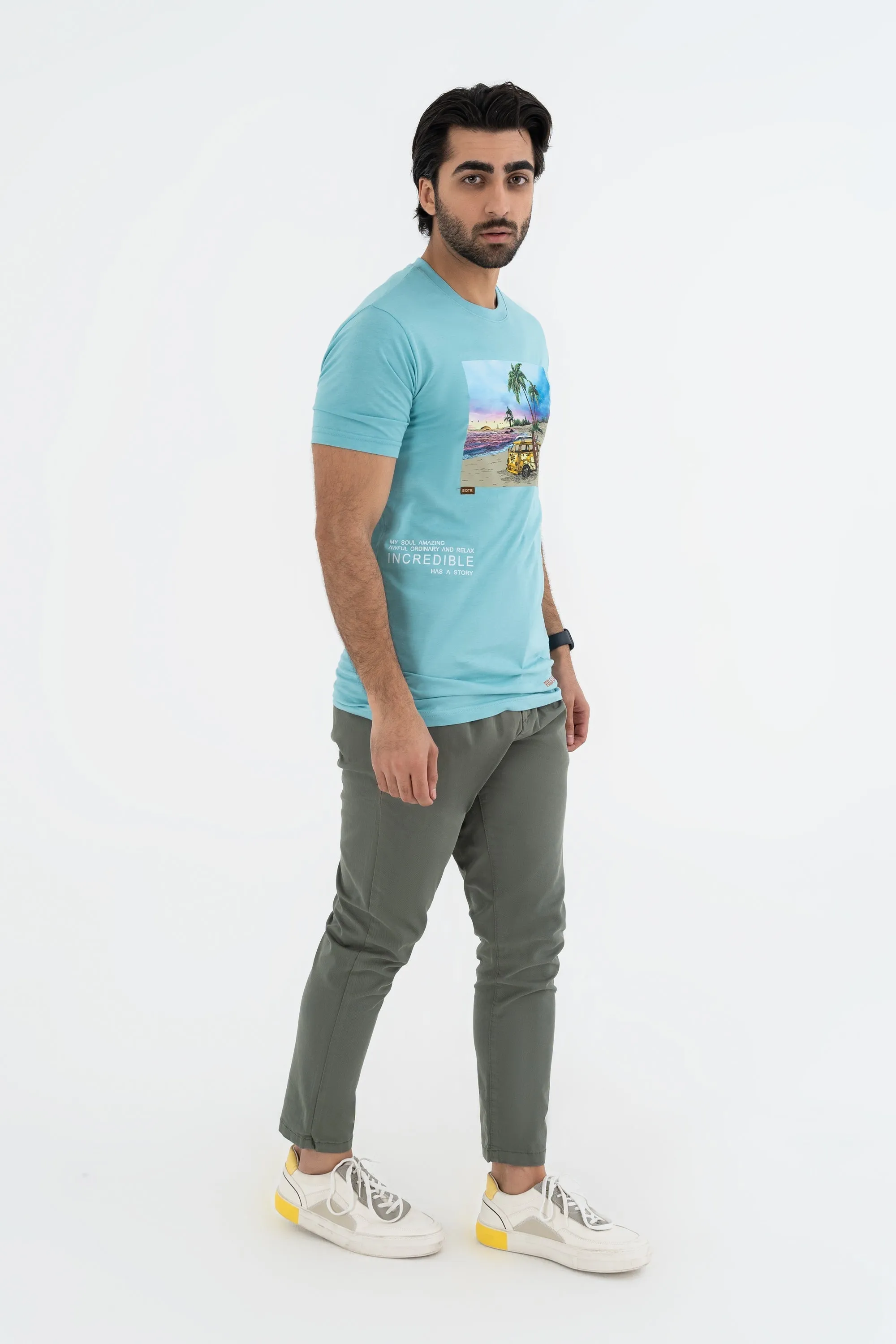 Beachy Sky Blue Tee