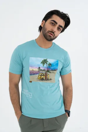 Beachy Sky Blue Tee