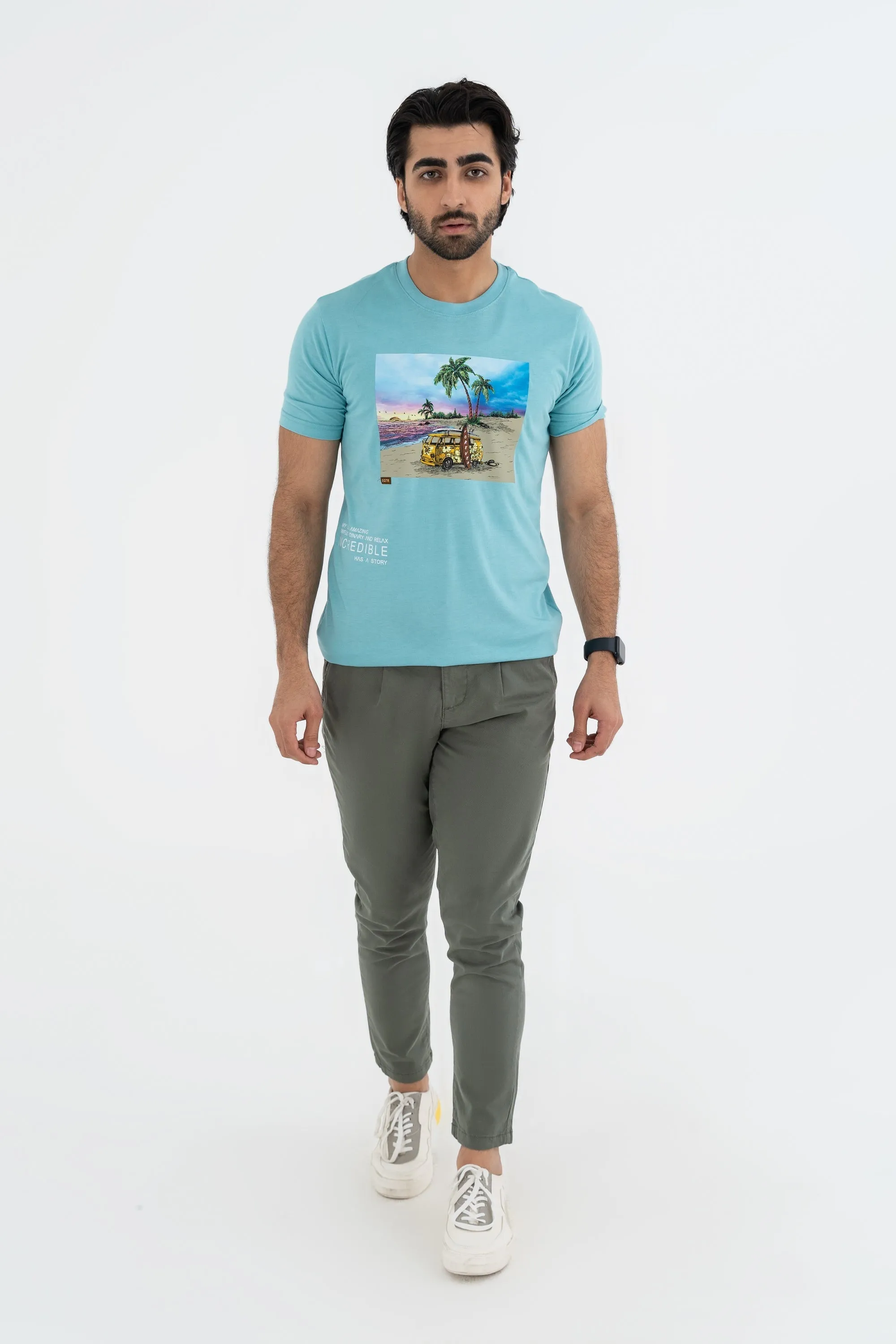 Beachy Sky Blue Tee