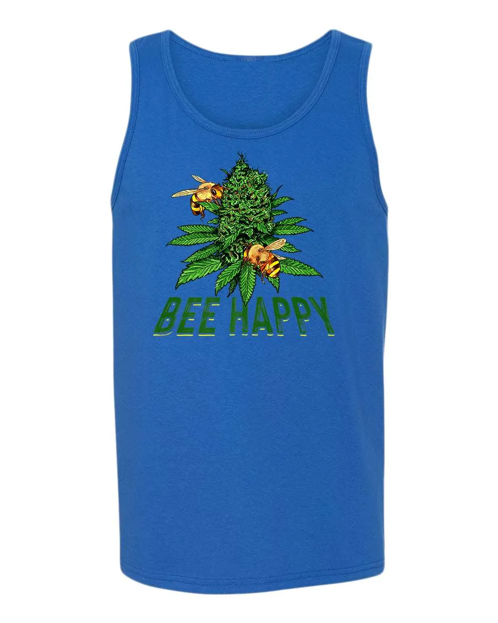 Bee happy bud tank tops