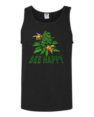 Bee happy bud tank tops