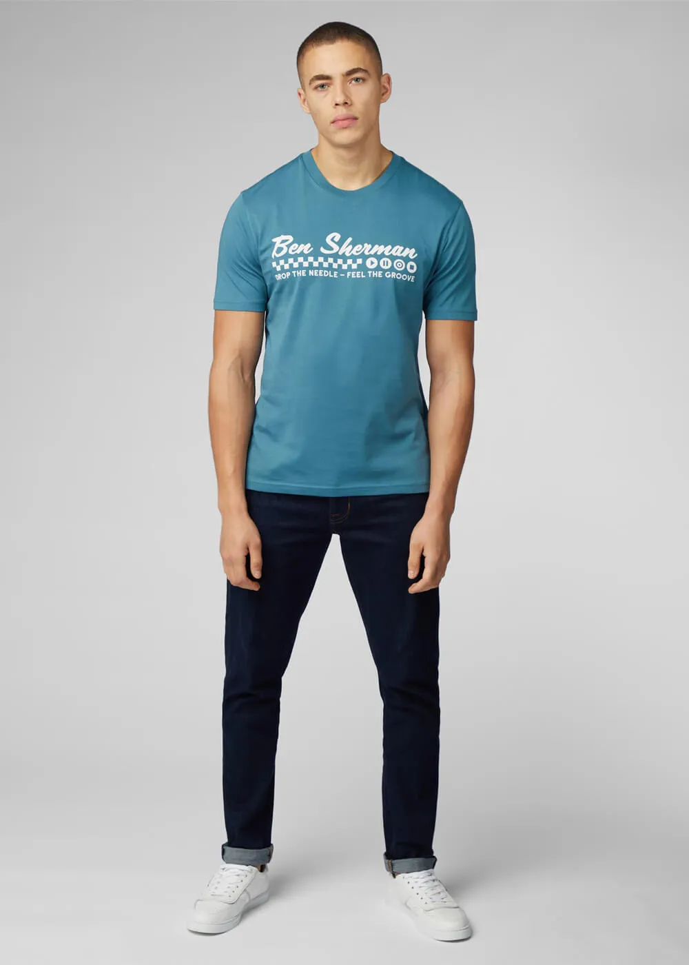 Ben Sherman Feel The Groove 60's T-Shirt Teal
