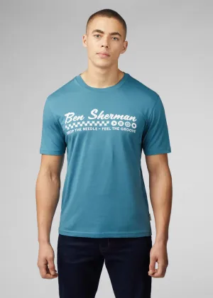Ben Sherman Feel The Groove 60's T-Shirt Teal