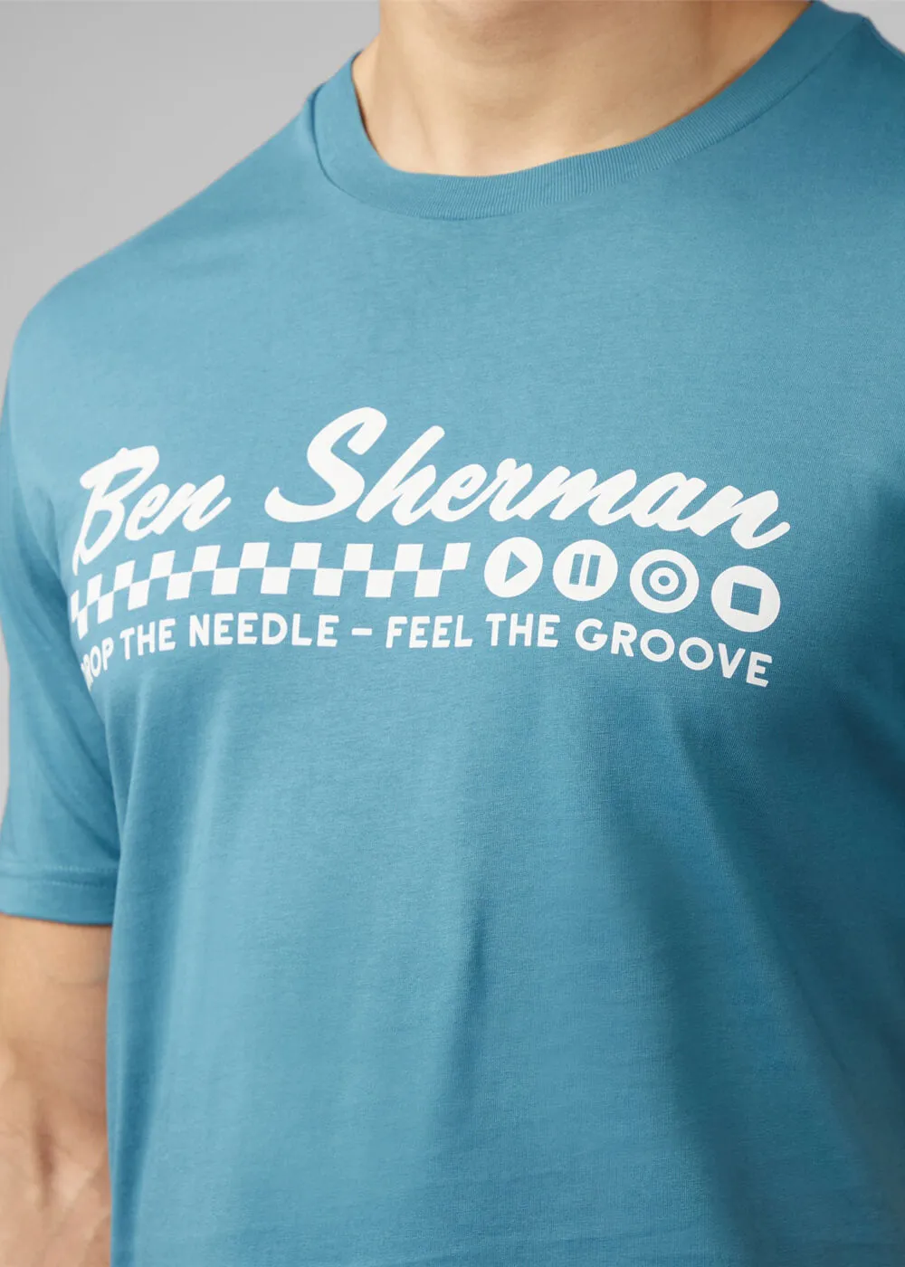 Ben Sherman Feel The Groove 60's T-Shirt Teal