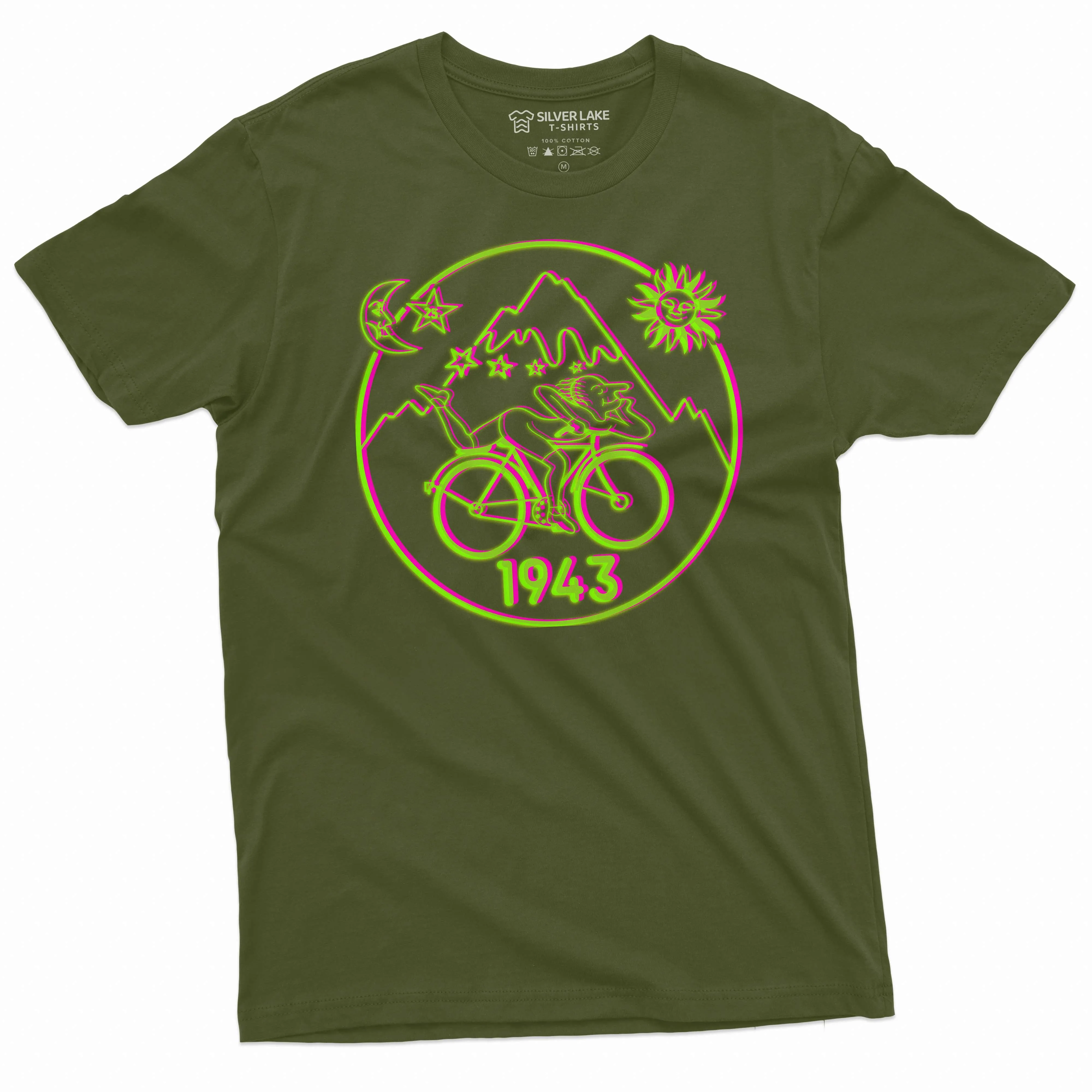 Bicycle Day 1943 T-Shirt Funny Bicycle Tee LSD Acid Dr Albert Hofmann T Shirt Humorous Gifts