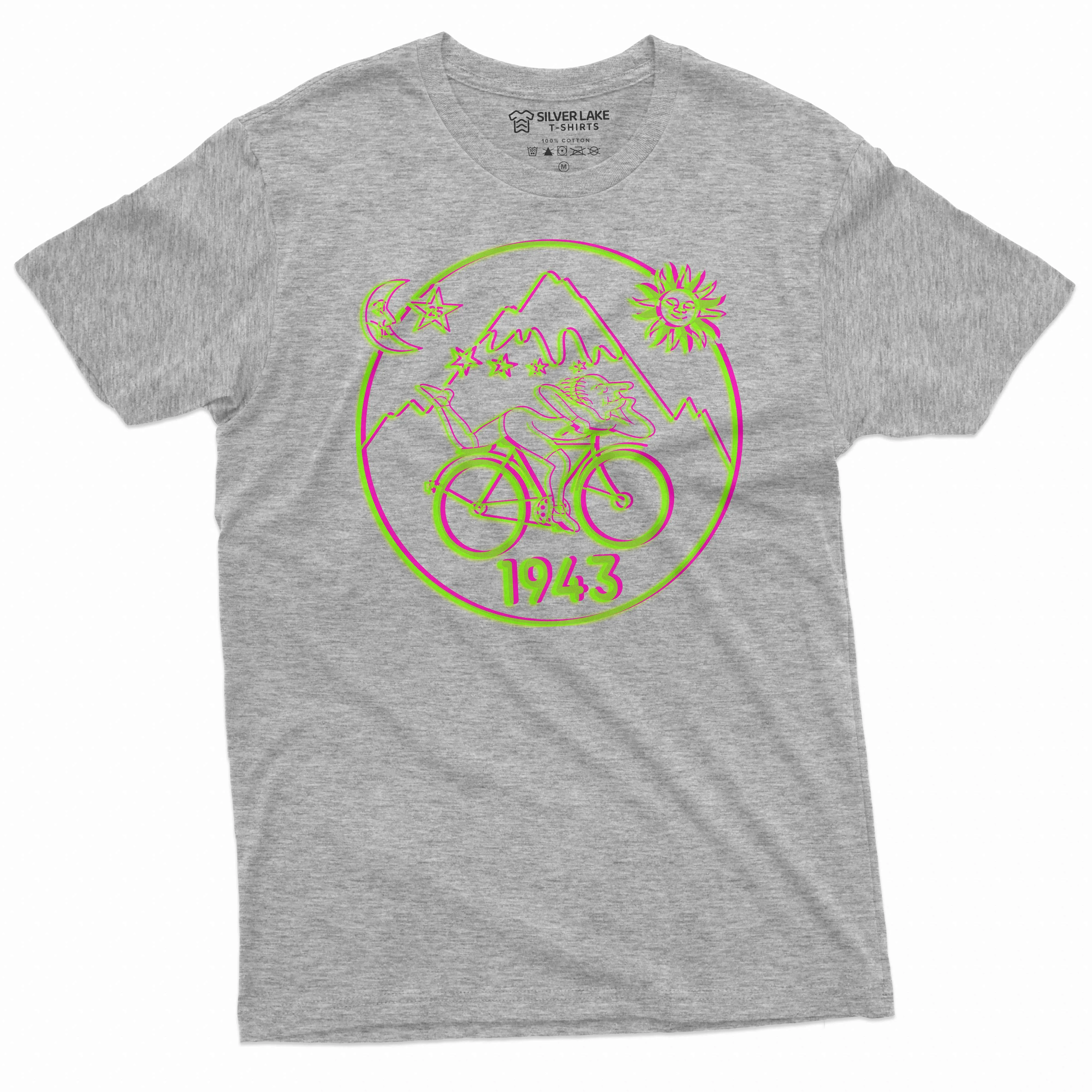 Bicycle Day 1943 T-Shirt Funny Bicycle Tee LSD Acid Dr Albert Hofmann T Shirt Humorous Gifts