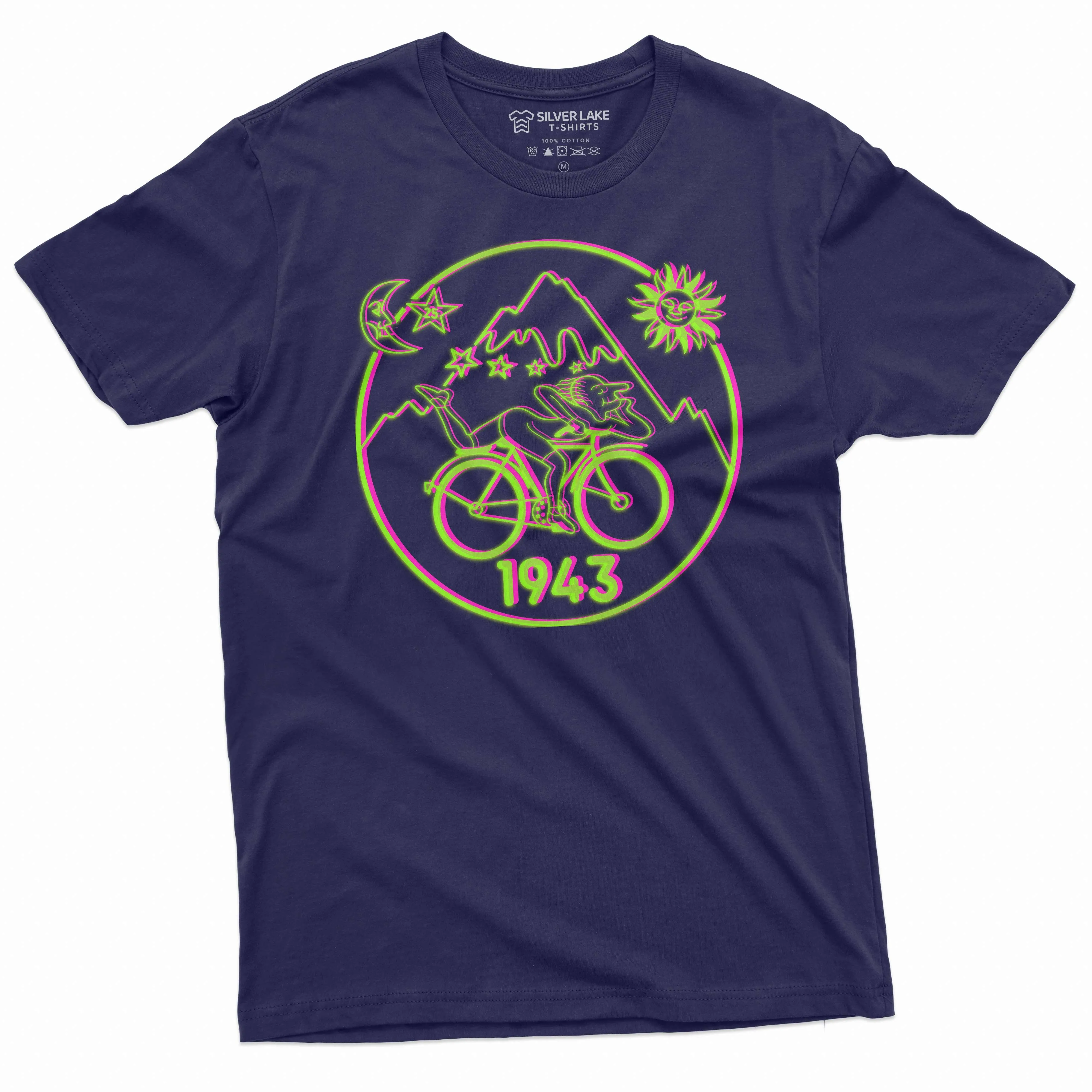 Bicycle Day 1943 T-Shirt Funny Bicycle Tee LSD Acid Dr Albert Hofmann T Shirt Humorous Gifts