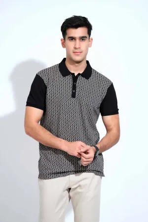 Black & White Dotted T-Shirt