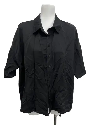 Black Button Down Blouse TTR