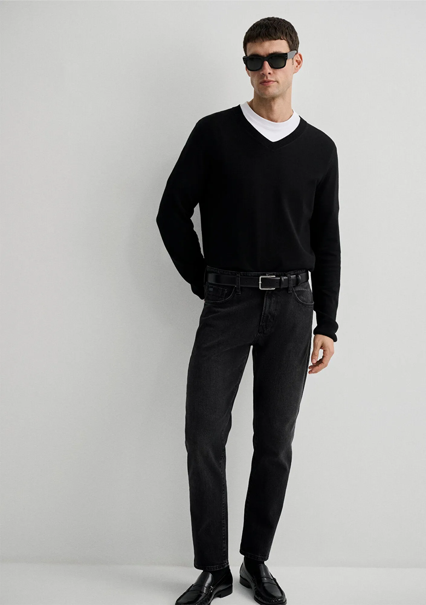Black Cashmere Blend Sweater